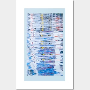 Reflected abstract colors in water Posters and Art